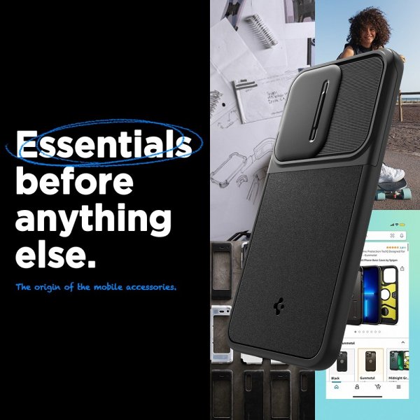 Samsung Galaxy A55 Skal Optik Armor Svart