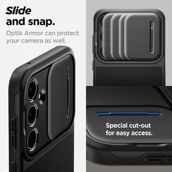 Samsung Galaxy A55 Skal Optik Armor Svart