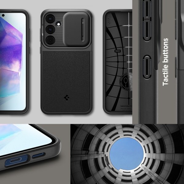 Samsung Galaxy A55 Skal Optik Armor Svart