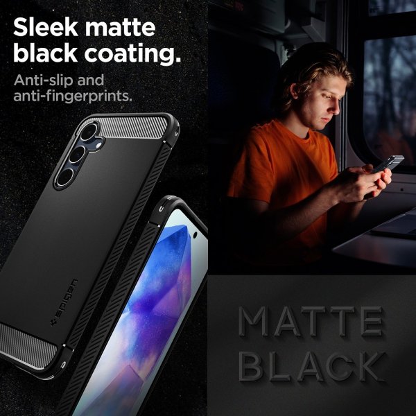 Samsung Galaxy A55 Skal Rugged Armor Matte Black