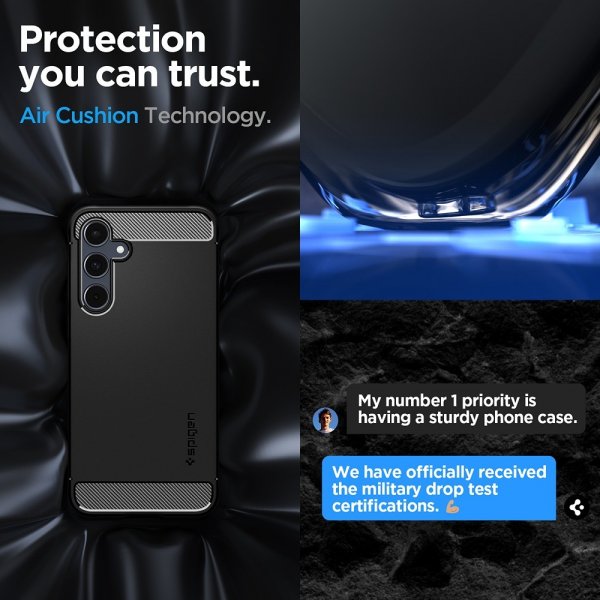 Samsung Galaxy A55 Skal Rugged Armor Matte Black