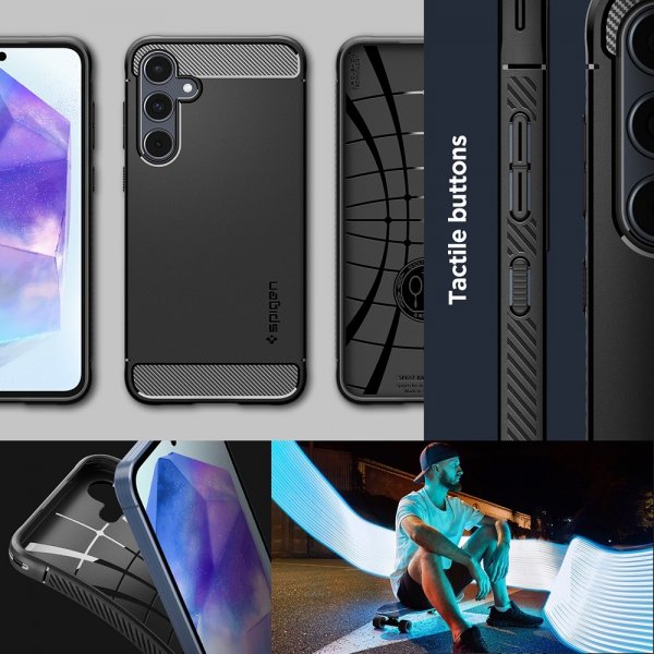 Samsung Galaxy A55 Skal Rugged Armor Matte Black