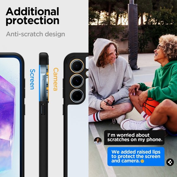Samsung Galaxy A55 Skal Ultra Hybrid Matte Black