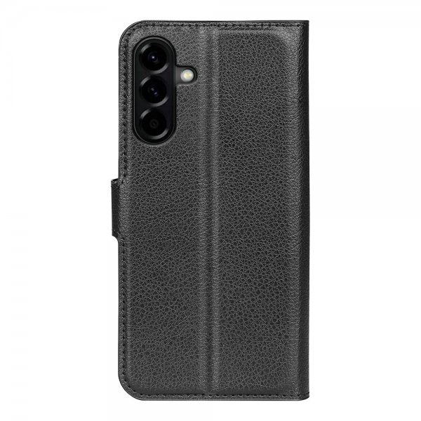 Samsung Galaxy A57 Fodral Litchi Svart