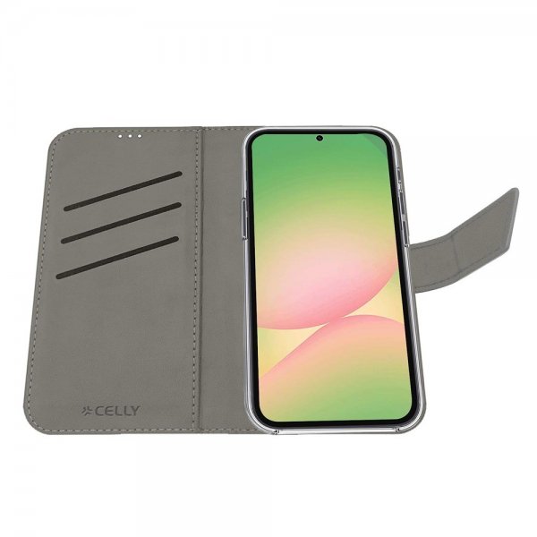 Samsung Galaxy A57 Fodral Wally Wallet Case Svart