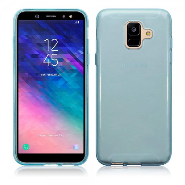 Samsung Galaxy A6 2018 TPU Skal Transparent Blå