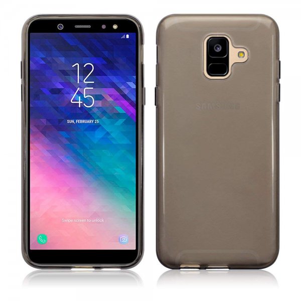 Samsung Galaxy A6 2018 TPU Skal Transparent Svart