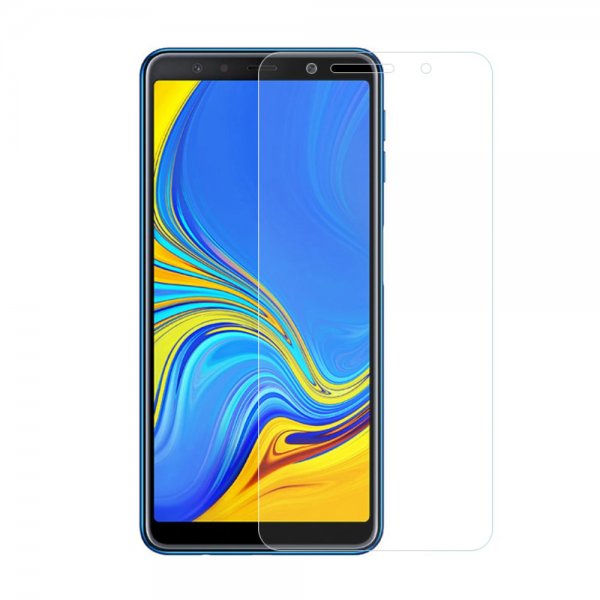 Samsung Galaxy A7 2018 Skärmskydd i Härdat glas 0.3mm Tjockt Fasad Kant