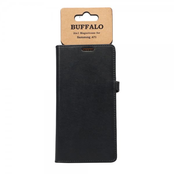 Samsung Galaxy A71 Fodral Buffalo Löstagbart Skal Svart