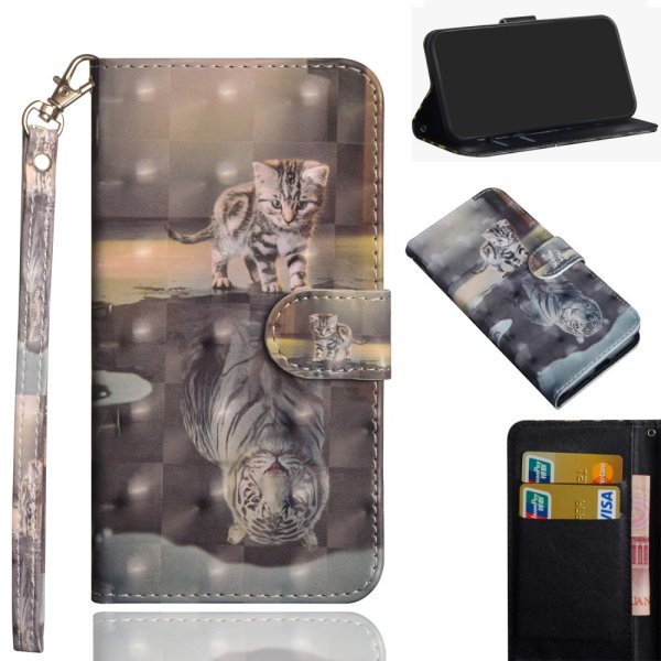 Samsung Galaxy A71 Fodral Motiv Katt och Tiger