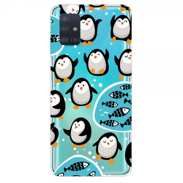 Samsung Galaxy A71 Skal Motiv Pingviner