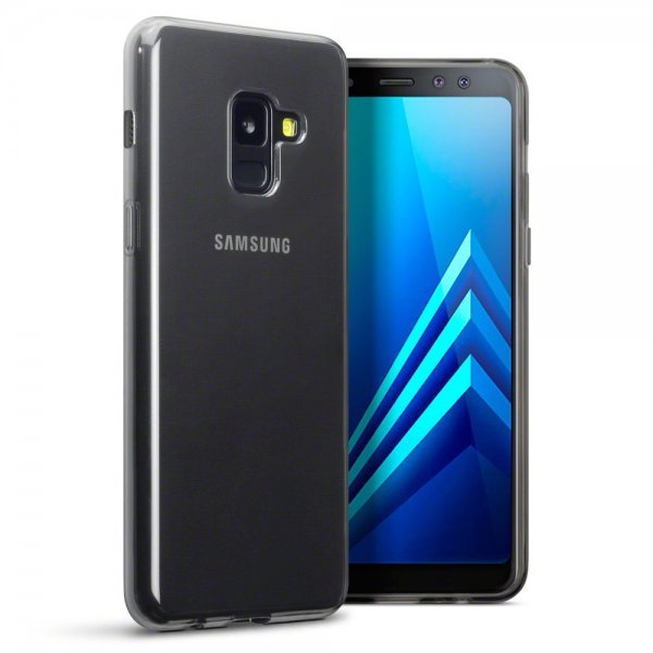 Samsung Galaxy A8 2018 2018 Skal TPU Transparent Svart
