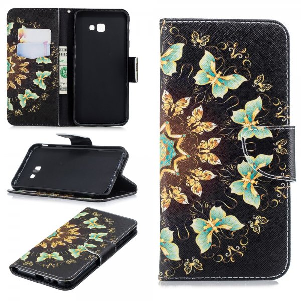 Samsung Galaxy J4 Plus Plånboksfodral Motiv Fjärilar