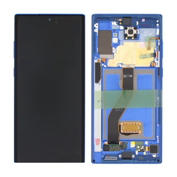 Samsung Galaxy Note 10 Plus 5G (SM-N975F) Skärm med LCD Display Original - Blå