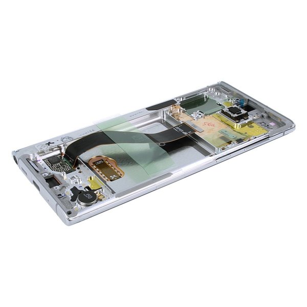 Samsung Galaxy Note 10 Skärm med LCD Display Original - Vit