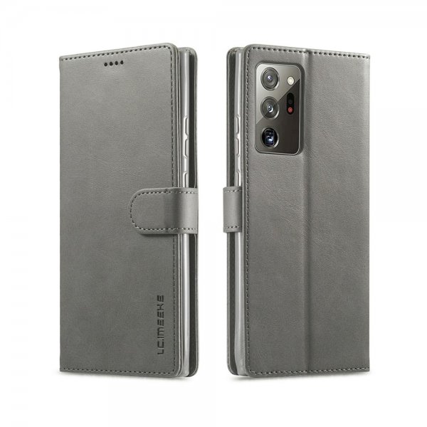 Samsung Galaxy Note 20 Fodral med Kortfack Grå