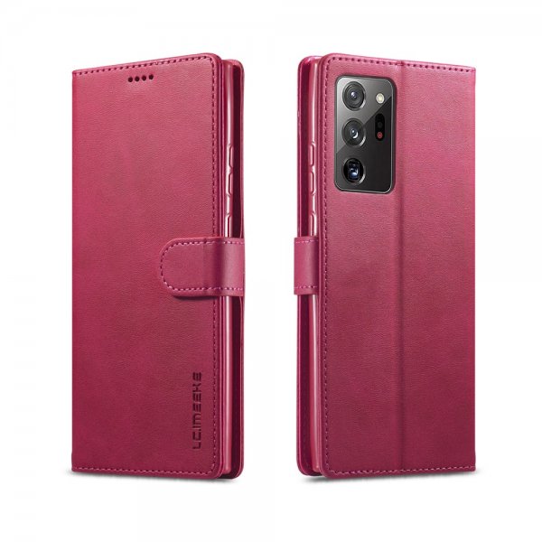 Samsung Galaxy Note 20 Fodral med Kortfack Magenta