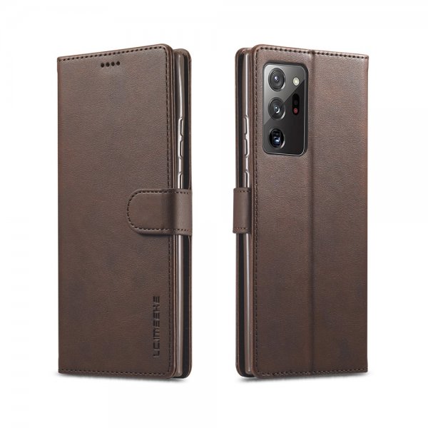 Samsung Galaxy Note 20 Ultra Fodral med Kortfack Mörkbrun