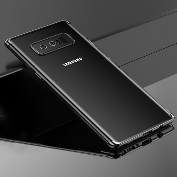 Samsung Galaxy Note 8 Skal Pläterad TPU Svart
