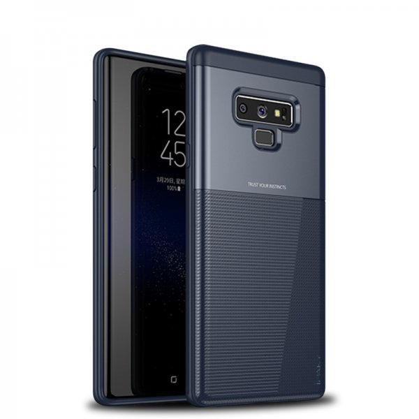 Samsung Galaxy Note 9 Skal Grid TPU Hårdplast Blå