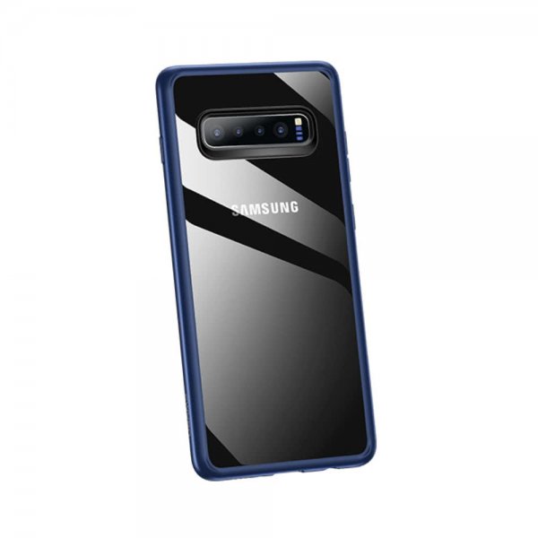 Samsung Galaxy S10 Plus Skal Mant Series TPU Hårdplast Blå