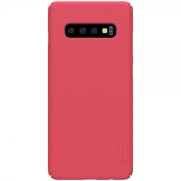 Samsung Galaxy S10 Skal Frosted Shield Hårdplast Röd