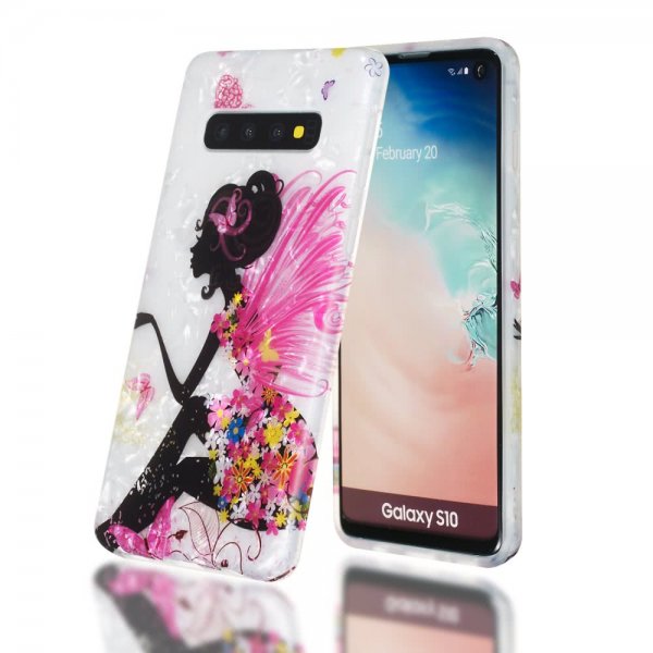 Samsung Galaxy S10 Skal Motiv Fe med Blommor
