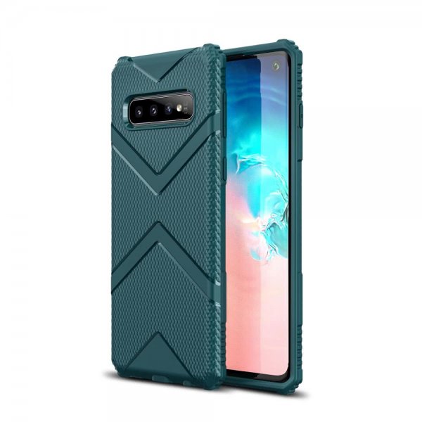 Samsung Galaxy S10 Skal Shield Series Grön