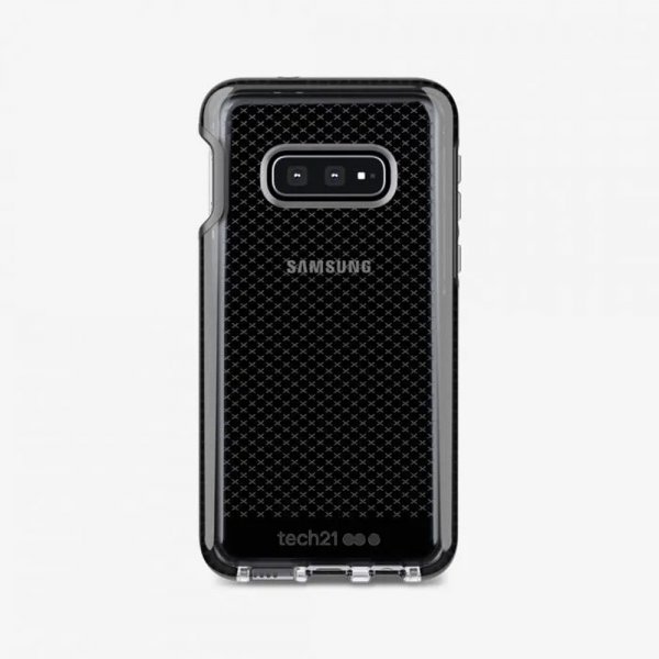 Samsung Galaxy S10E Skal Evo Check Transparent Svart