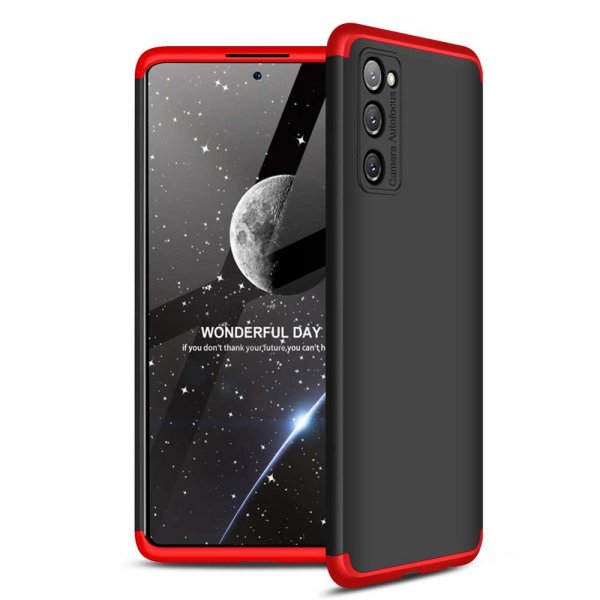 Samsung Galaxy S20 FE Skal Tredelat Röd Svart