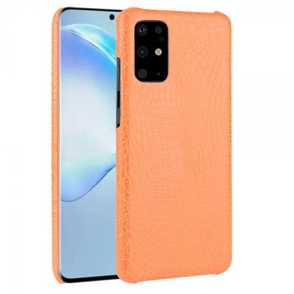 Samsung Galaxy S20 Plus Skal Krokodilmönster Orange
