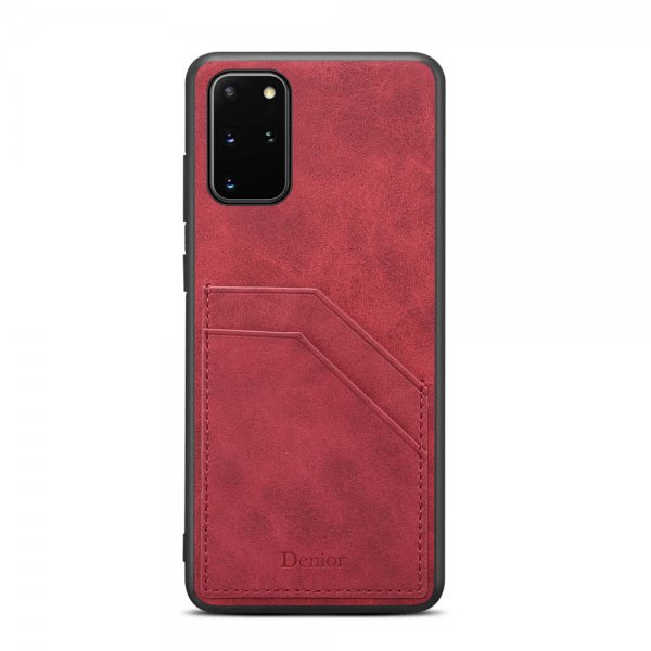 Samsung Galaxy S20 Plus Skal med dubbla Kortfack Röd