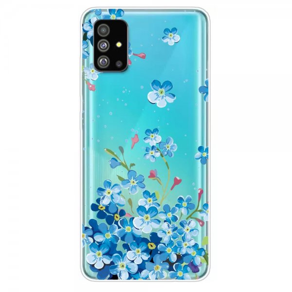 Samsung Galaxy S20 Plus Skal Motiv Blåa Blommor