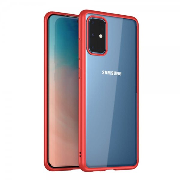 Samsung Galaxy S20 Plus Skal Transparent Baksida Röd