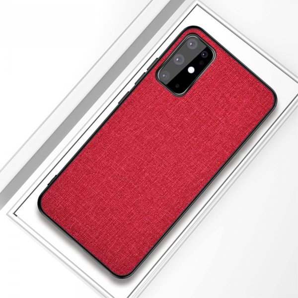 Samsung Galaxy S20 Plus Skal Tygtextur Röd