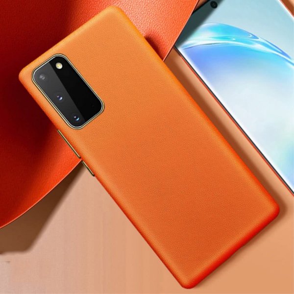 Samsung Galaxy S20 Skal Nappatextur Orange