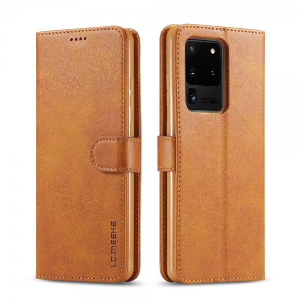 Samsung Galaxy S20 Ultra Fodral med Kortfack Ljusbrun