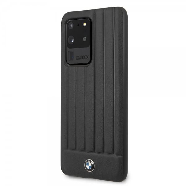 Samsung Galaxy S20 Ultra Skal Leather Lines Svart