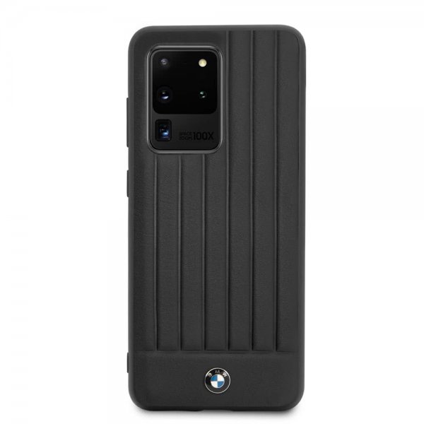 Samsung Galaxy S20 Ultra Skal Leather Lines Svart