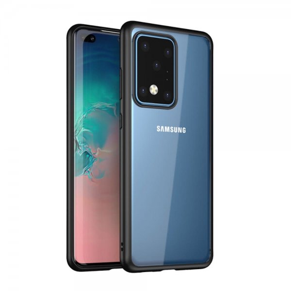 Samsung Galaxy S20 Ultra Skal Transparent Baksida Svart