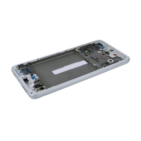 Samsung Galaxy S21 FE Skärm med LCD Display Original - Vit