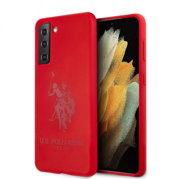 Samsung Galaxy S21 Plus Skal med Logo Röd