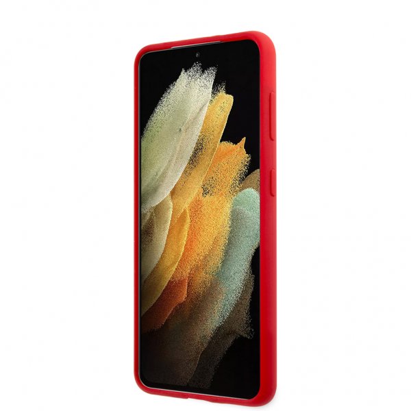 Samsung Galaxy S21 Plus Skal med Logo Röd