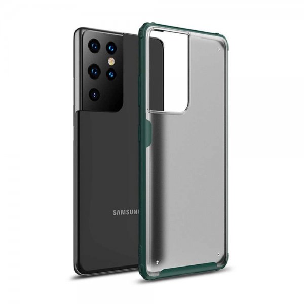 Samsung Galaxy S21 Ultra Skal Frostad Baksida Grön
