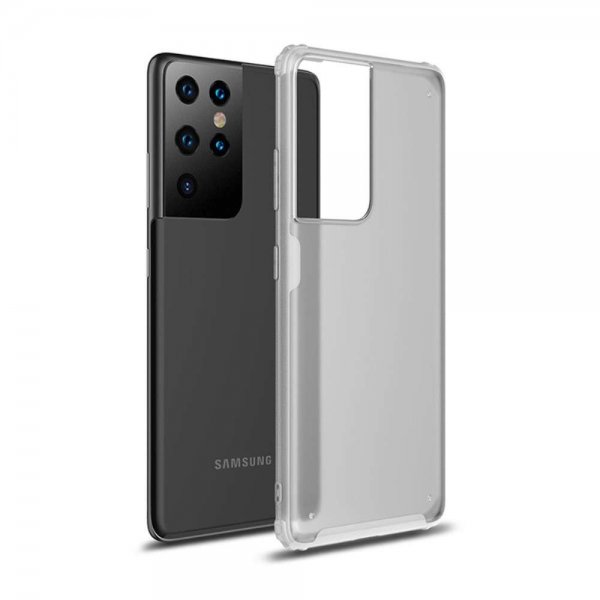 Samsung Galaxy S21 Ultra Skal Frostad Baksida Vit