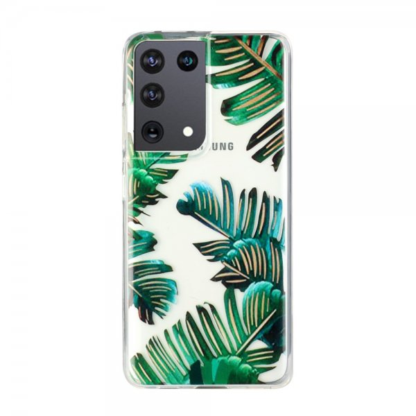 Samsung Galaxy S21 Ultra Skal Motiv Grönt Löv