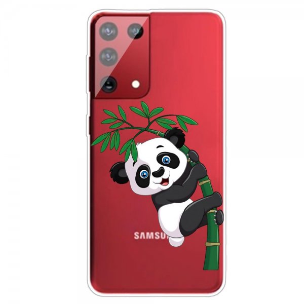 Samsung Galaxy S21 Ultra Skal Motiv Panda och Bambu