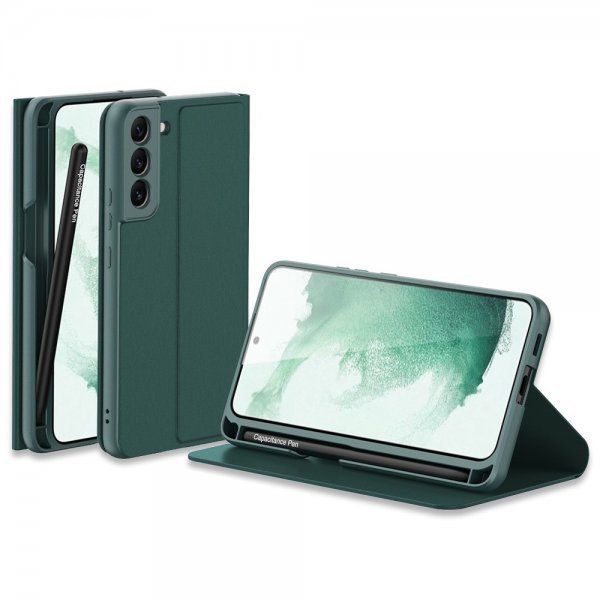 Samsung Galaxy S22 Fodral med Pennfack Grön