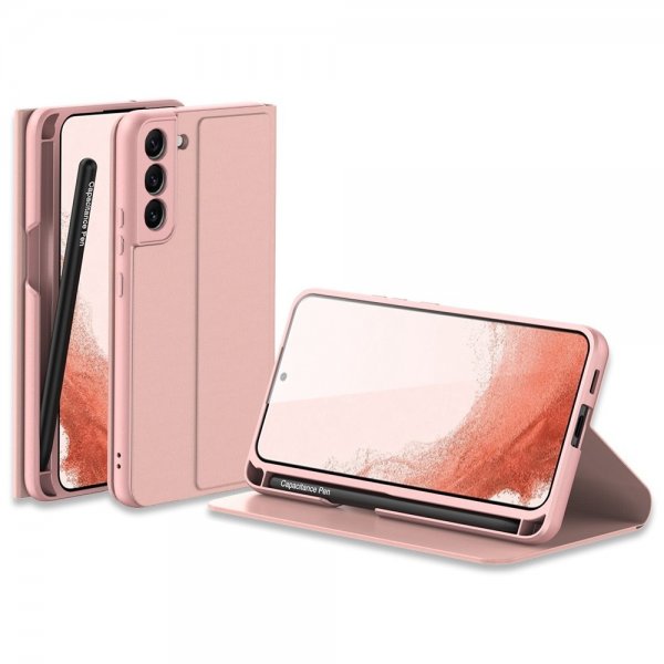 Samsung Galaxy S22 Plus Etui Pennelomme Rosegull