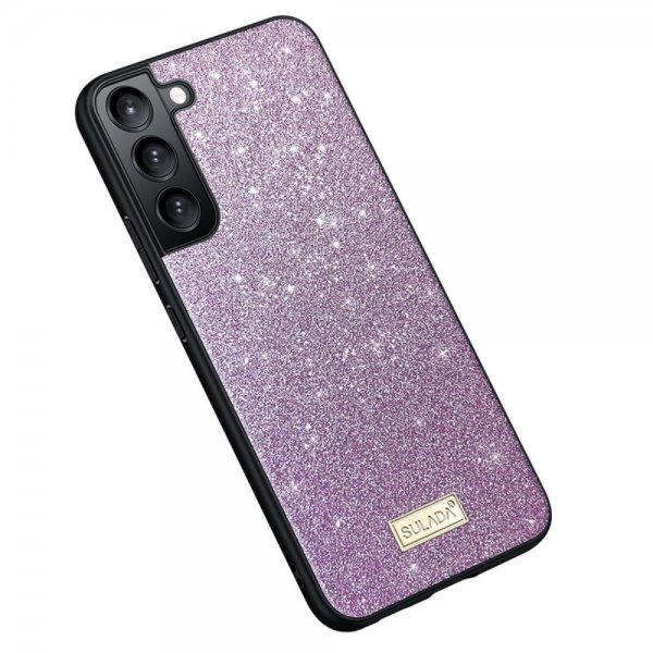Samsung Galaxy S22 Plus Skal Glitter Lila